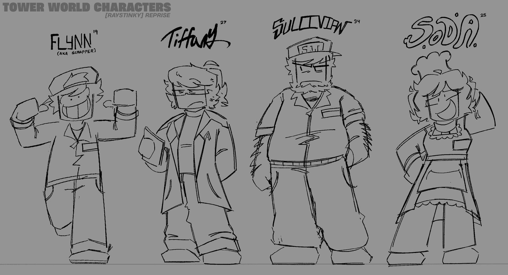 Revamped revisions of characters I originally designed.